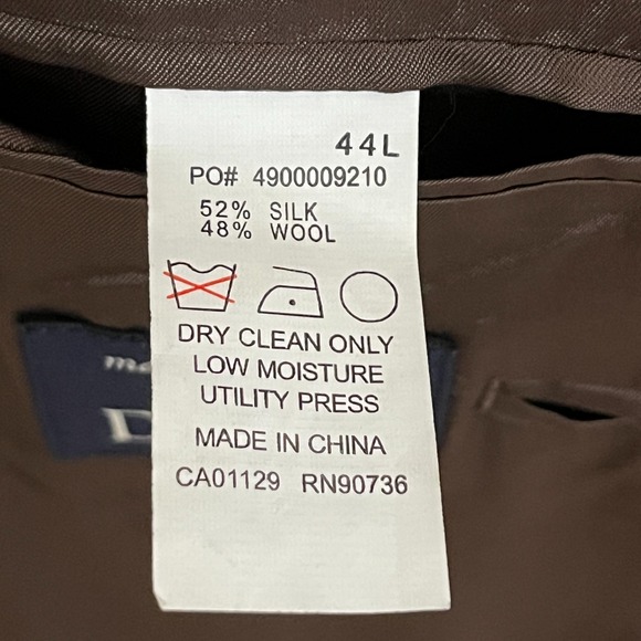 Ralph‎ Ralph Lauren 44L Silk Wool Sport Coat Brown Houndstooth Old Money Classic - Picture 5 of 8